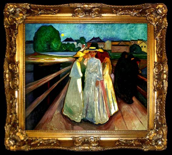 framed  Edvard Munch pa bron, ta009-2